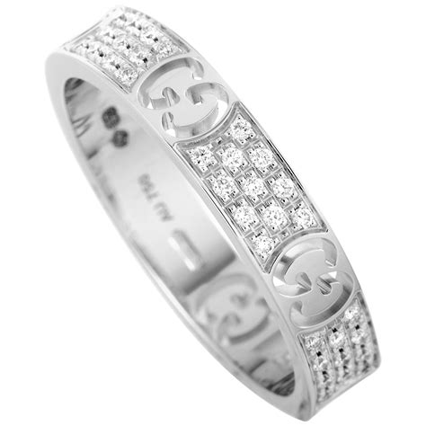 gucci white icon ring|Gucci icon thin band.